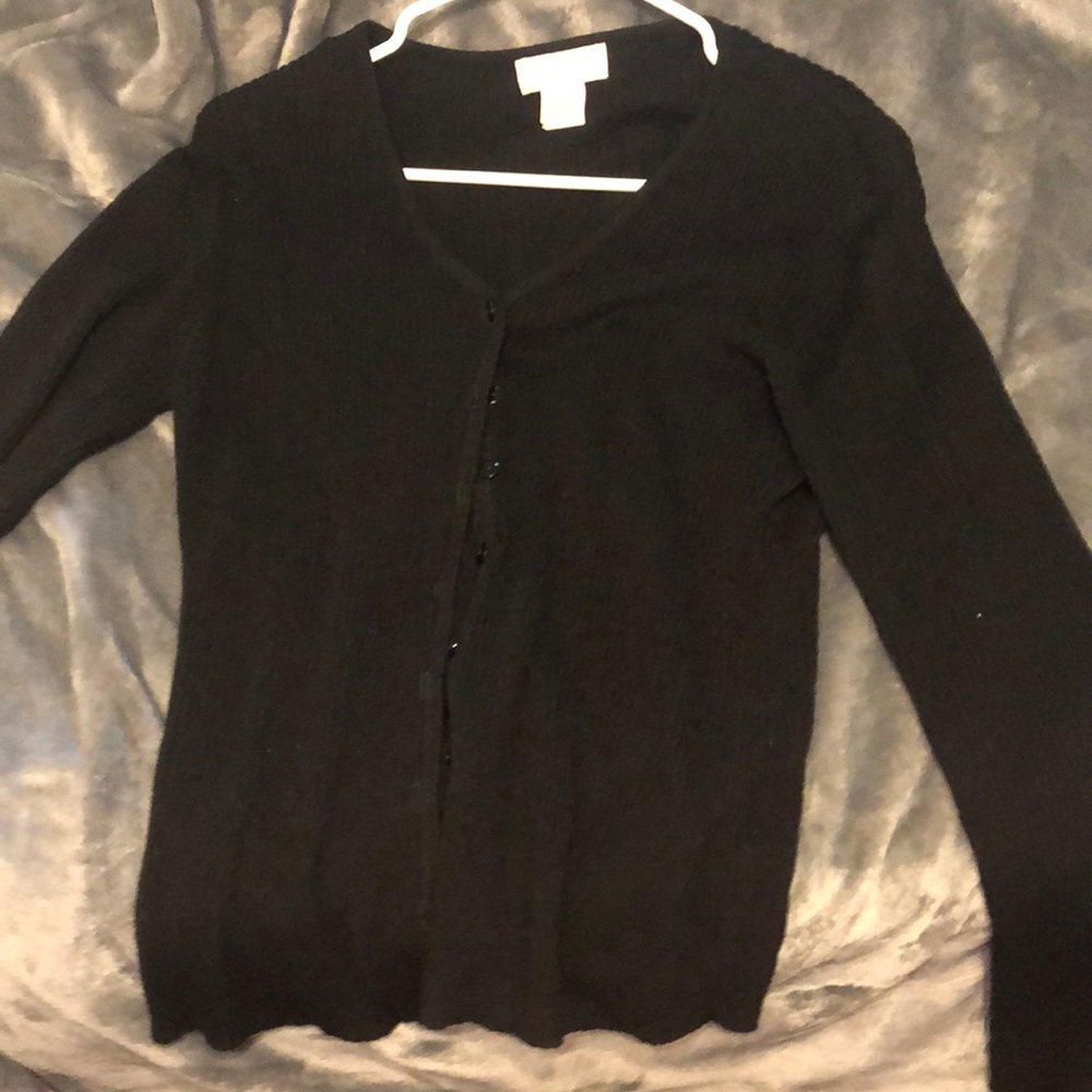 Black cardigan